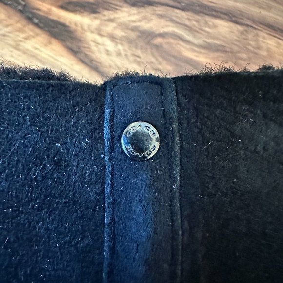 COACH Suede Knee High Boots Shearling Wedge Boots - Size 7B - Picture 8 of 8